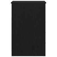 Ladekast 40x50x76 cm bewerkt hout zwart eikenkleurig - thumbnail