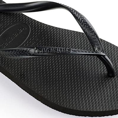 Havaianas Slim Slipper Dames Black 41/42 - thumbnail