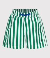 Gestreepte kinderzwembroek PETIT BATEAU groen, gestreept - thumbnail