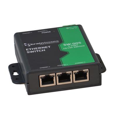 Brainboxes Ethernet naar 3 relaisadapter