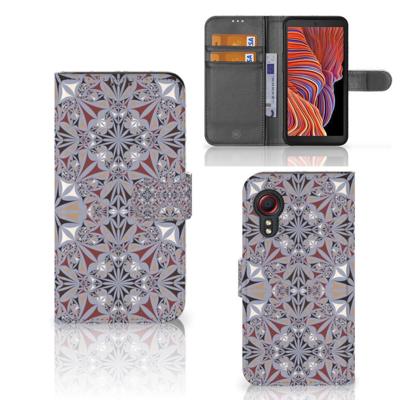 Samsung Galaxy Xcover 5 | Bookcase | Flower Tiles