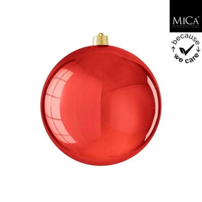 Mica Decorations kerstbal onbreekbaar 25 cm glanzend rood Mica Decorations kerstbal onbreekbaar 25 cm glanzend rood
