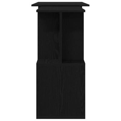 Bureau Zwart Eiken 200 x 50 x 76 cm Bewerkt hout