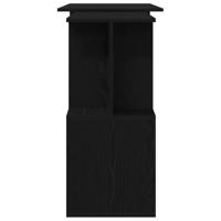 Bureau Zwart Eiken 200 x 50 x 76 cm Bewerkt hout - thumbnail