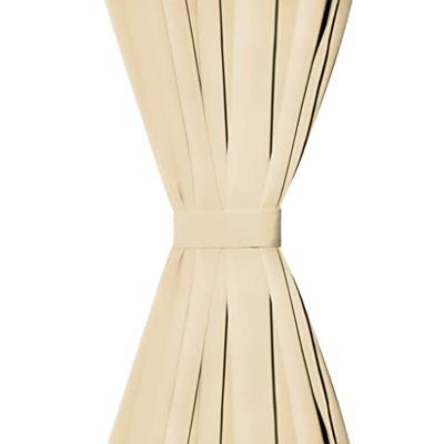 Micro-satijnen gordijnen met lussen 140x225 cm beige 2 st