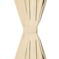 Micro-satijnen gordijnen met lussen 140x225 cm beige 2 st - thumbnail