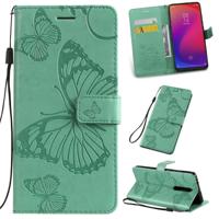 Gedrukt afdrukken Butterfly patroon horizontale Flip PU lederen draagtas met houder & kaartsleuven & portemonnee & Lanyard voor Xiaomi mi 9T & mi 9T P - thumbnail
