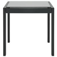 Ligbedden 2 st met tafel textileen en staal - thumbnail