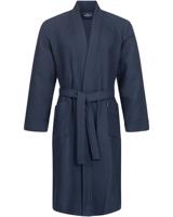 Morgenstern Morgenstern badjas Luca wafelstof Kimono 120cm Navy M - thumbnail