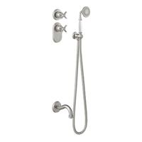 Badkraan Tres Clasic Thermostatisch Inbouw Incl. Handdouche RVS - thumbnail