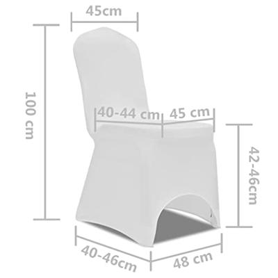VidaXL Stoelhoes stretch 4 stuks wit VidaXL Stoelhoes stretch 4 stuks wit