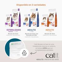 Catit Recipes Kattenvoer voor volwassenen, vogelrecept met zeevis, 400 g - thumbnail