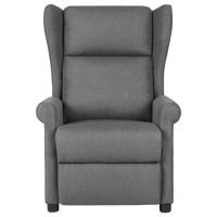 Massagestoel stof lichtgrijs - thumbnail