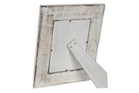 Fotolijsten Home ESPRIT Wit Natuurlijk Kristal Mangohout Bloem Indiaas 26,5 x 2 x 31,5 cm - thumbnail