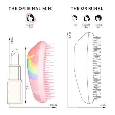 Tangle Teezer original mini kids pink rainbow unicorn - thumbnail