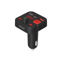 SAVIO FM-zender, Bluetooth 5.3, QC 3.0 lader, LED display, Bass Boost, TR-15, zwart - thumbnail