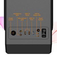 ZALMAN T6 Zwart - Koffer zonder voeding - Middelste toren - ATX-formaat - thumbnail