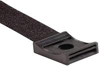 Hebotec KBS 4 - 20 Klittenband sokkel Om te schroeven Zwart 1 stuk(s) - thumbnail