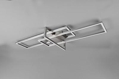 Trio Ø 30cm plafondlampSeasons hout met zwart - 611500202