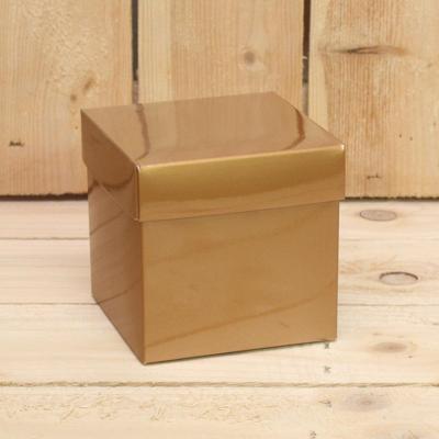 Bonbon doosjes - Chocolade doosje - Koper KUBUS - 24 stuks