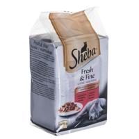 Sheba Fresh Fine Sachet Natvoer voor katten in saus met kip en rundvlees, 36 portiezakken 6 x (6 x 50 g) - thumbnail