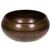 Messing Klankschaal met Tara Boeddha en Om Mani Padme Hum Mantra - thumbnail