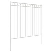 VidaXL Hecelement wit 170 x 170 cm staal - thumbnail