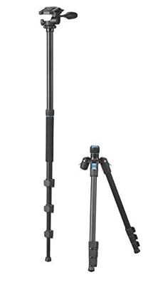 Cullmann Rondo 460M RW20 Allround driepootstatief met 3-weg kop, draagkracht 4 kg, verpakkingsmaat 43,5 cm, uittrekhoogte 157,5 cm, zwart