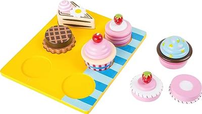 Small Foot houten speeleten cupcakes en cake set, 13dlg.