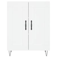 Dressoir 69,5x34x90 cm bewerkt hout wit - thumbnail