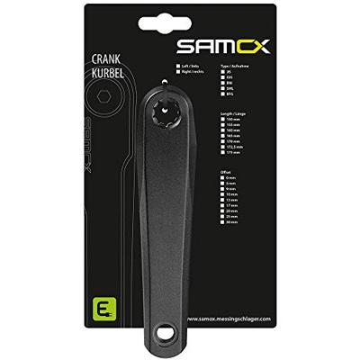 Samox shape 2 crank rechts 170/13mm (bosch) aluminium mat zwart