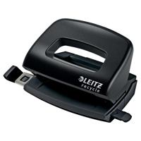 Leitz NeXXt Recycle Mini perforator, 10 blad, zwart - thumbnail