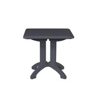 Grosfillex Vega tafel 80x80cm antraciet - thumbnail