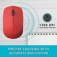 Rapoo M100 Silent Stille Multimodus Draadloze Optische Muis Rood - thumbnail