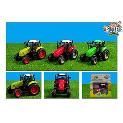Kids Globe tractor met licht en geluid, 1:32