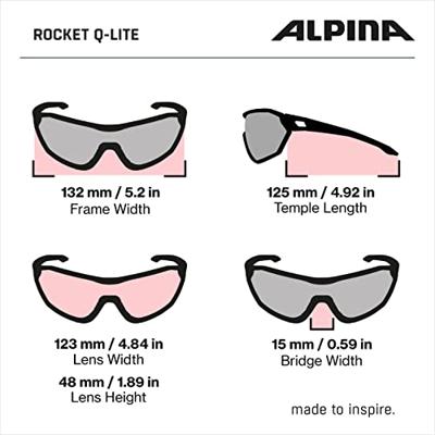 Alpina sports sportbril rocket q-lite mat zwart