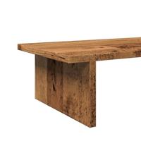 Monitorstandaard 100x27x15 cm bewerkt hout oud houtkleurig - thumbnail