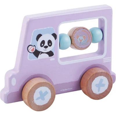 Studio Circus Houten Activiteitenauto Panda Paars Studio Circus Houten Activiteitenauto Panda Paars