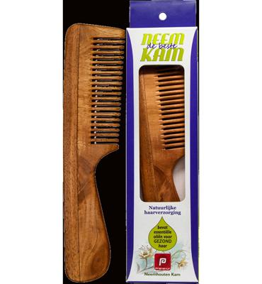 Neem houten kam handvat fijn