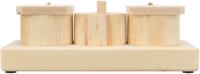 2-in-1 speelgoed en snoepjesdispenser voor huisdieren Trixie Hout 15 × 4,5 × 6 CM - thumbnail