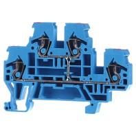 WAGO 870-509 Doorgangsklem 2-etages 5 mm Spanveer Toewijzing: N Grijs 50 stuk(s)