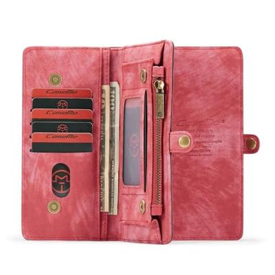 Caseme - vintage 2 in 1 portemonnee hoes - Samsung Galaxy A80 - Rood Caseme - vintage 2 in 1 portemonnee hoes - Samsung Galaxy A80 - Rood