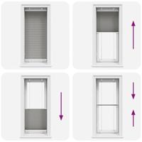 VidaXL Plissé rolgordijn 65x150 cm stofbreedte 64,4 cm antraciet - thumbnail