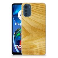 Motorola Moto E32/E32s | Bumper Hoesje | Licht Hout - thumbnail