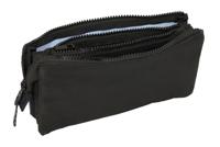 Pennenetui met 3 vakken El Niño Roller Blauw Zwart 22 x 12 x 3 cm - thumbnail