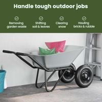 VidaXL Vervanging voor kruiwagenlade zilver 88 x 60 x 32 cm staal - thumbnail