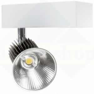 Witte spanningsrailspot 3 fase eurorail PAN en TILT 13W, 3000K 868060 Klemko