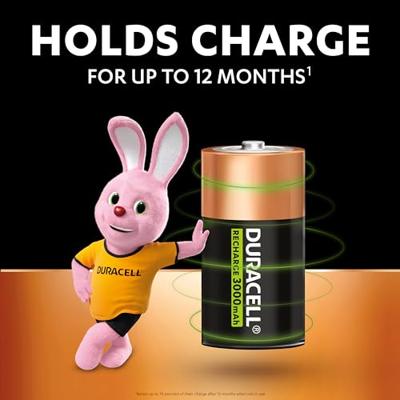 Duracell C Oplaadbare batterijen (2 stuks) - thumbnail