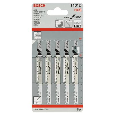 Bosch Professional T101D Clean for Wood Decoupeerzaagblad VE=5 - 2608630032