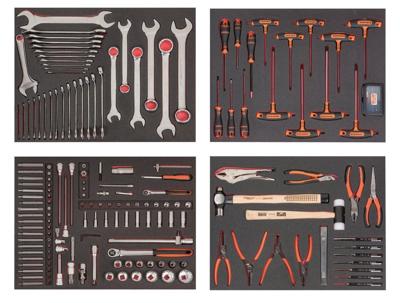 Bahco Gereedschapsset voor automotive | inclusief 4 gevulde foams - 177-delig - FF1ASET-AUTO6